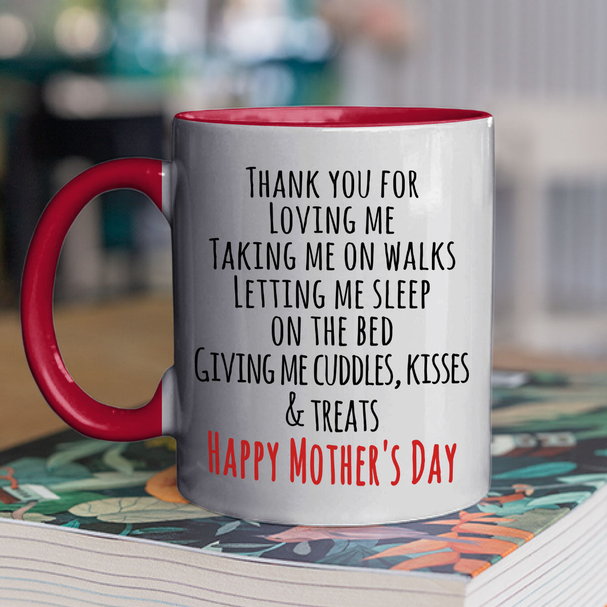 Custom Mother's Father's day Birthday Gifts For Dog Lovers • Kisses And Treats - Personalized Accent Mug