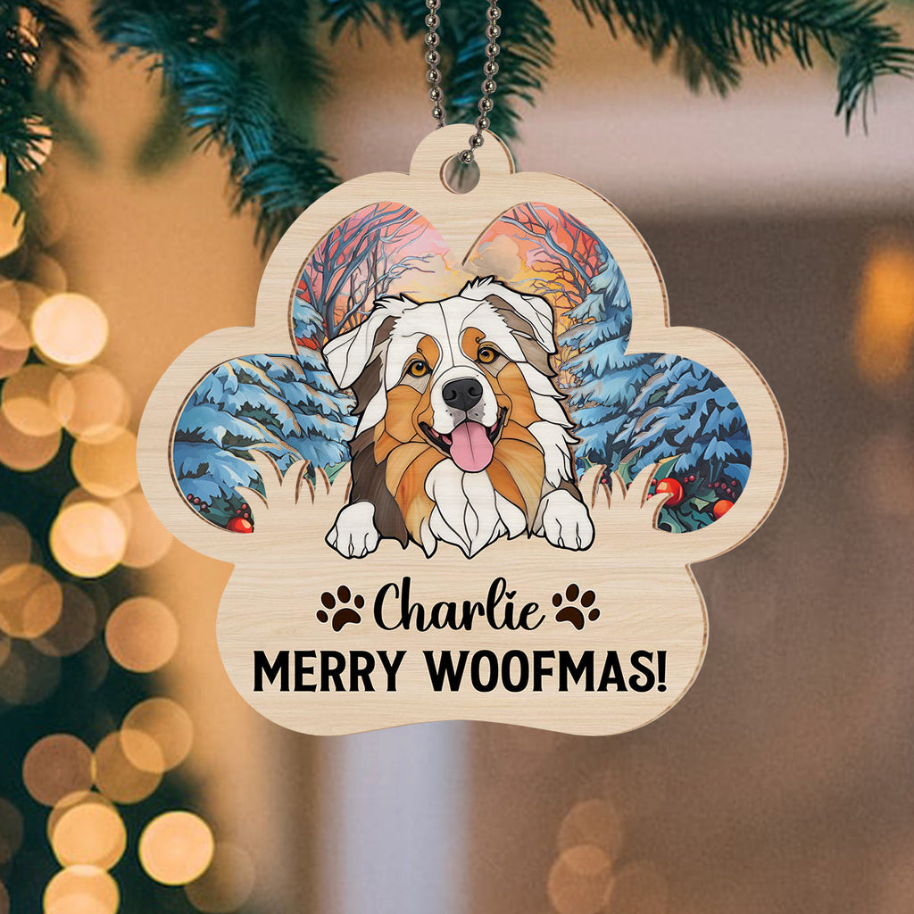 Holiday Cheer - Personalized Suncatcher Ornament