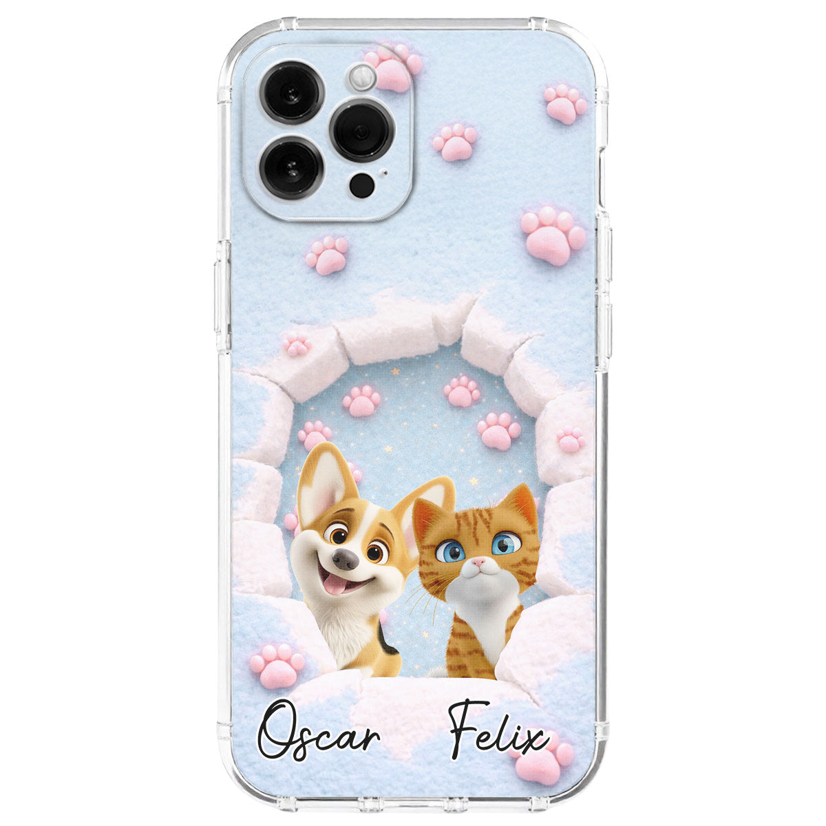 Dreaming Funny Cartoon Pets - Personalized Phone Case
