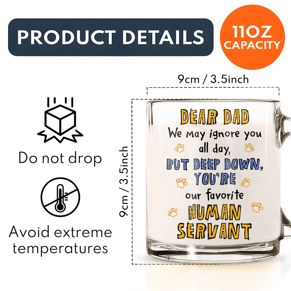Custom Father's day Birthday Gifts For Cat Dad, Cat Lovers • Best Cat Dad - Personalized Glass Mug