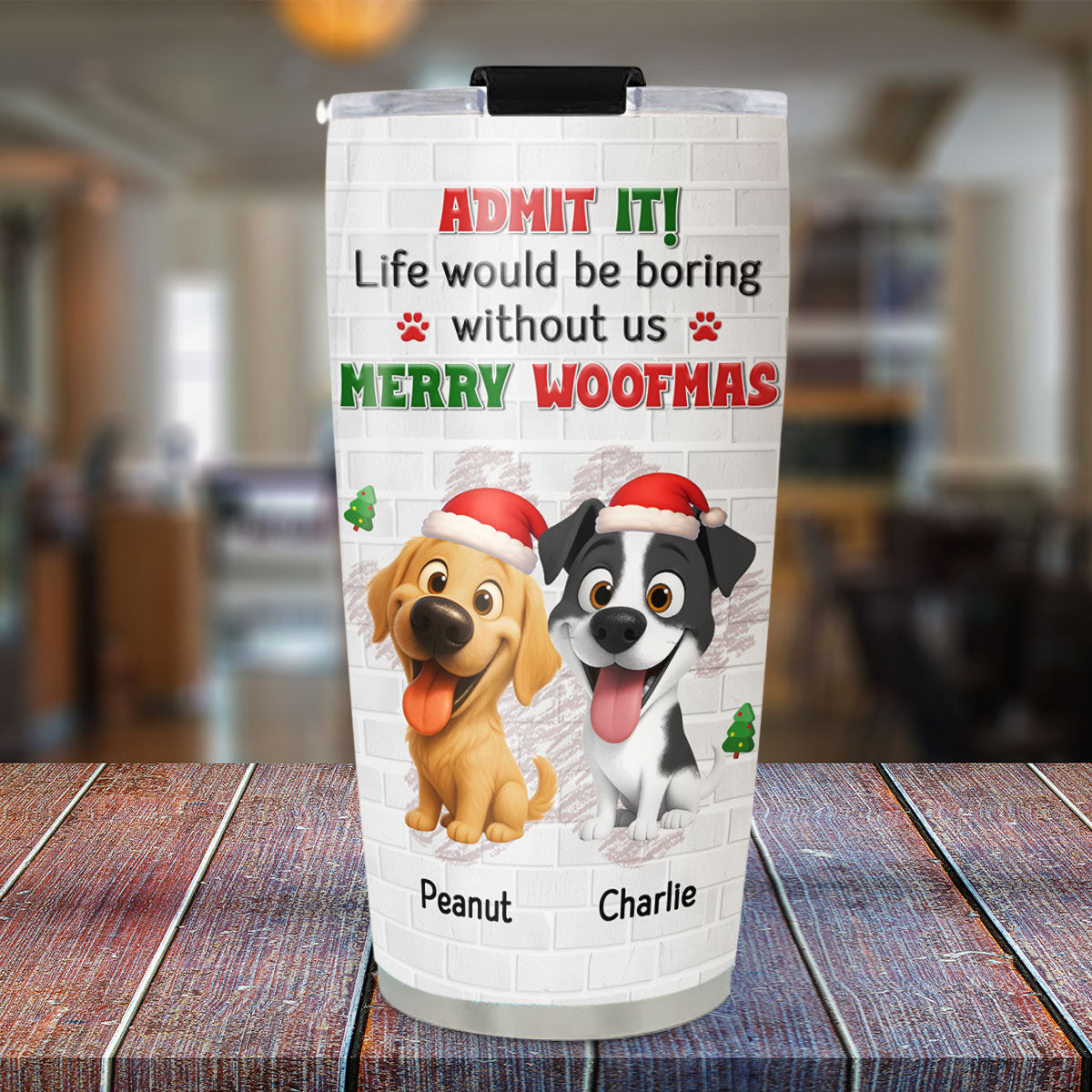 Custom Christmas Birthday Gifts For Dog Mom, Dog Lovers • Admit To Me - Personalized Tumbler