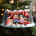Custom Christmas Decor Home Birthday Gifts For Dog Lovers • Forever As A Family - Personalized Acrylic Ornament
