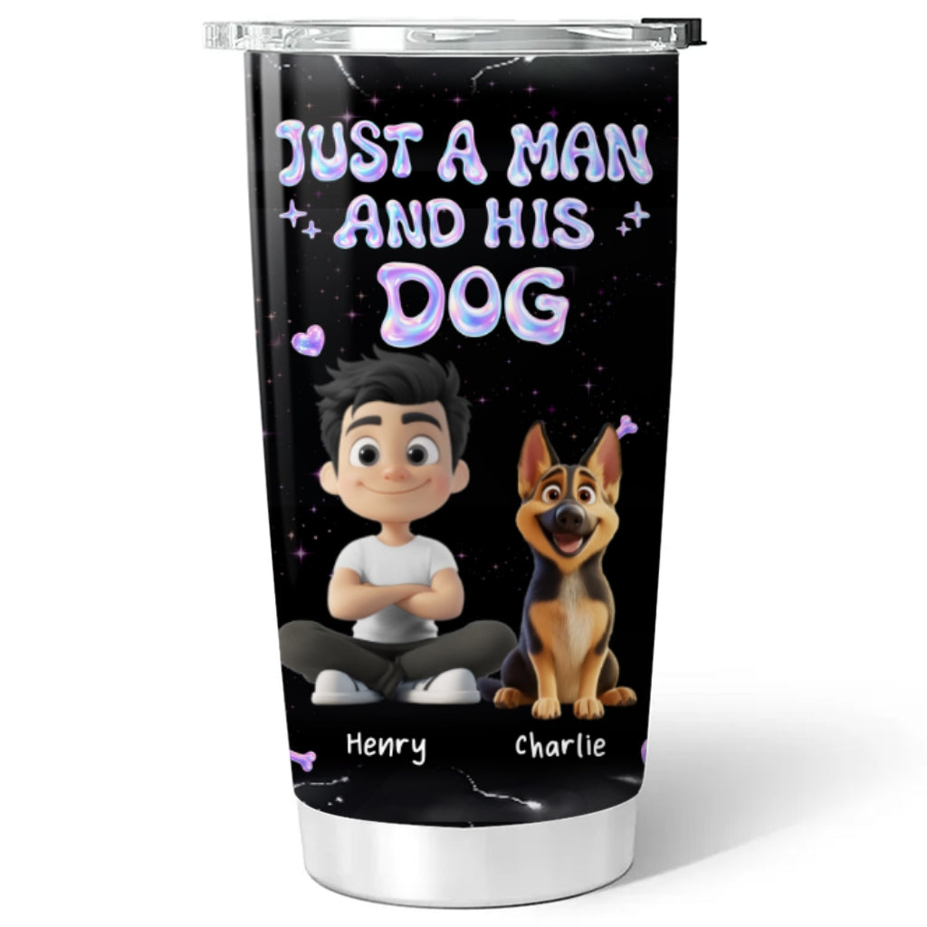 Custom Christmas Birthday Gifts For Dog Mom, Dog Lovers • Never Be Broken - Personalized 3D Effect Tumbler