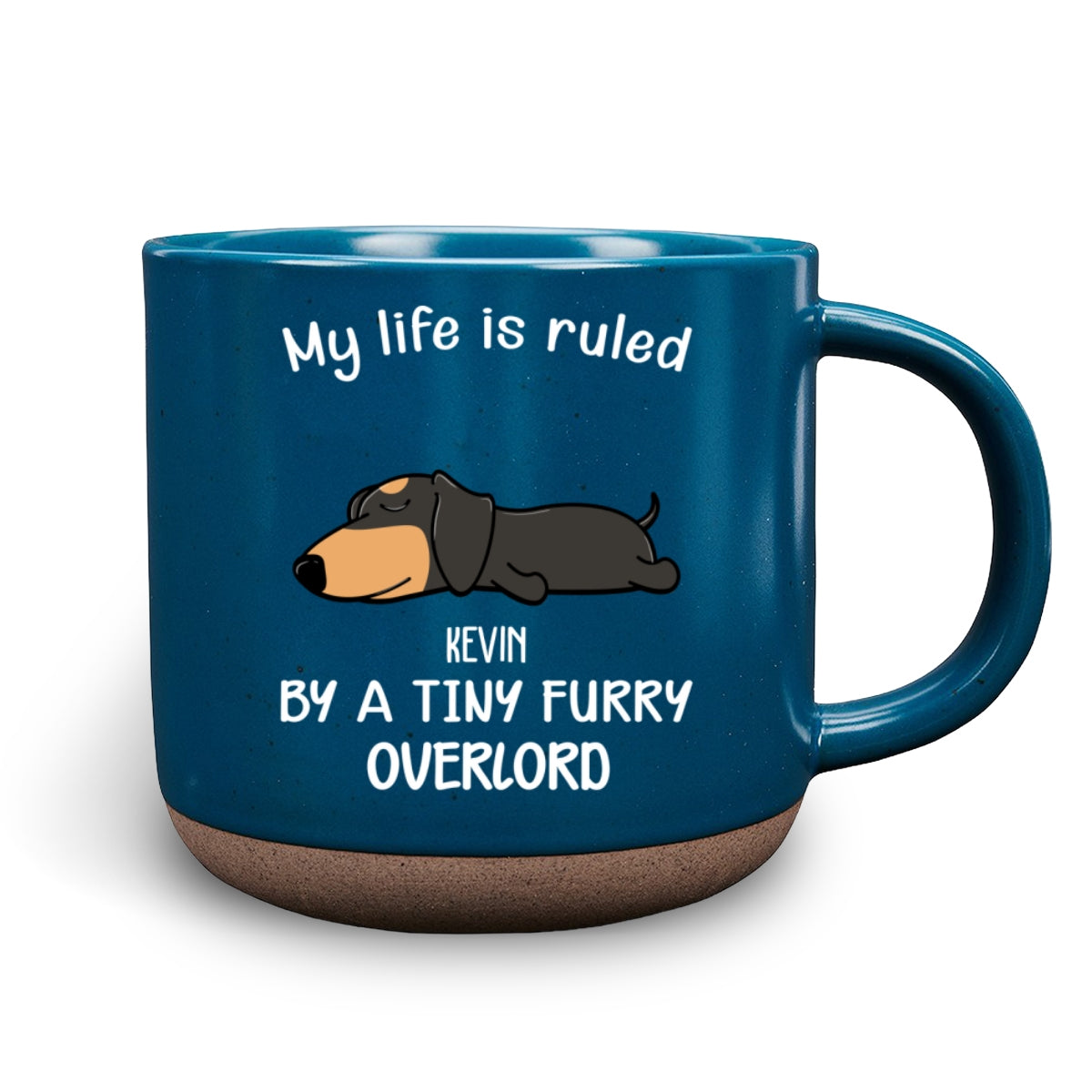 Custom Christmas Birthday Gifts For Pet Lovers • Ruled By Tiny Furry Overlords Ver Dog - Personalized Pottery Mug