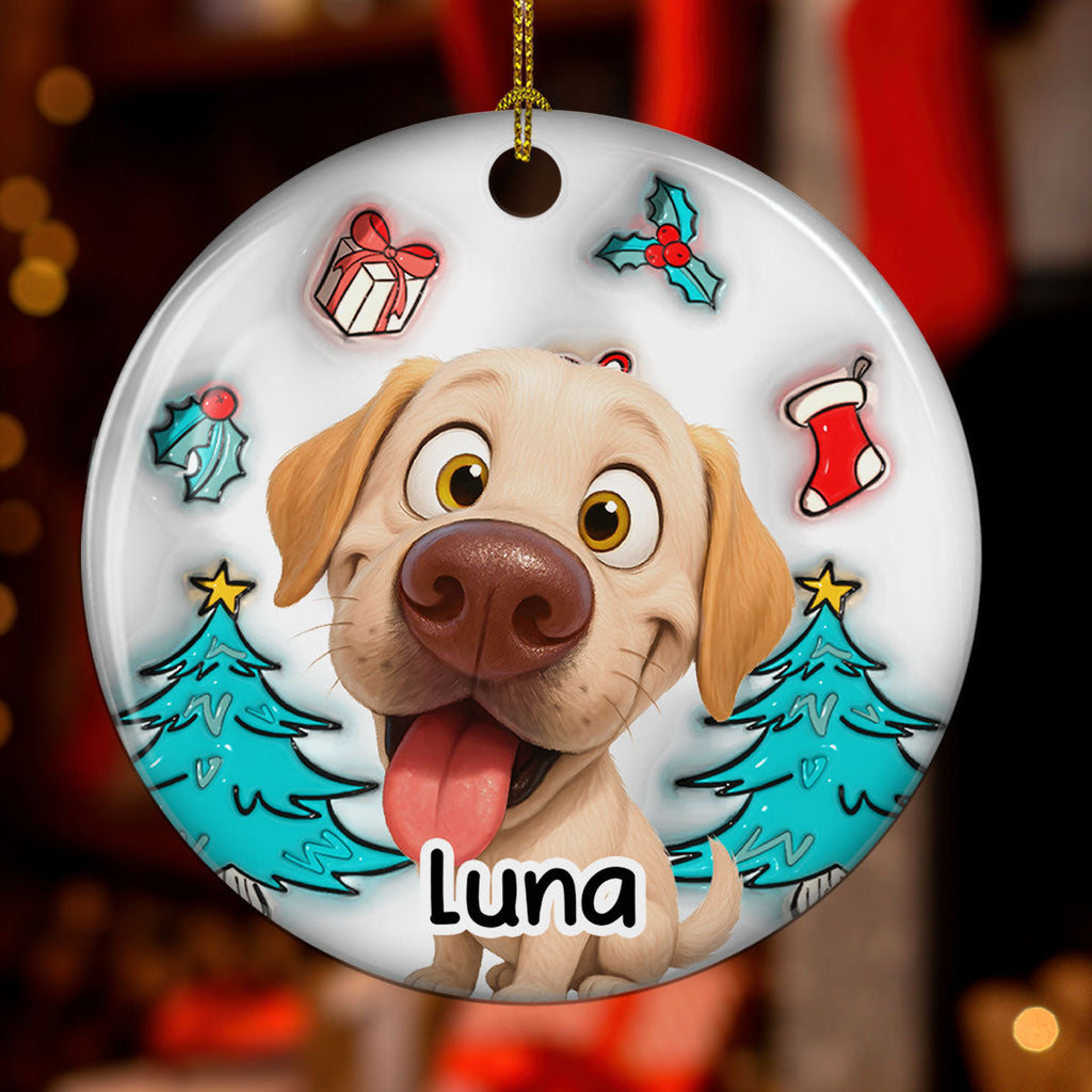 I am Santa - Personalized 3D Inflated Effect Ceramic Ornament