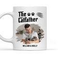 Custom Photo Father's day Birthday Gifts For Cat Dad, Cat Lovers • The Catfather Photo - Personalized Coffee Mug