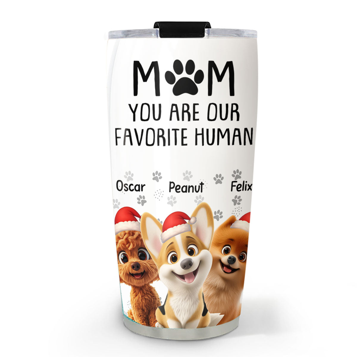 Custom Christmas Birthday Gifts For Dog Lovers • Christmas Is Better With My Dog - Personalized Tumbler