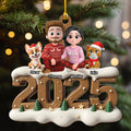 Custom Christmas Decor Home Birthday Gifts For Pet Lovers • From This Year Fur Ver - Personalized 3D Effect Wood Ornament
