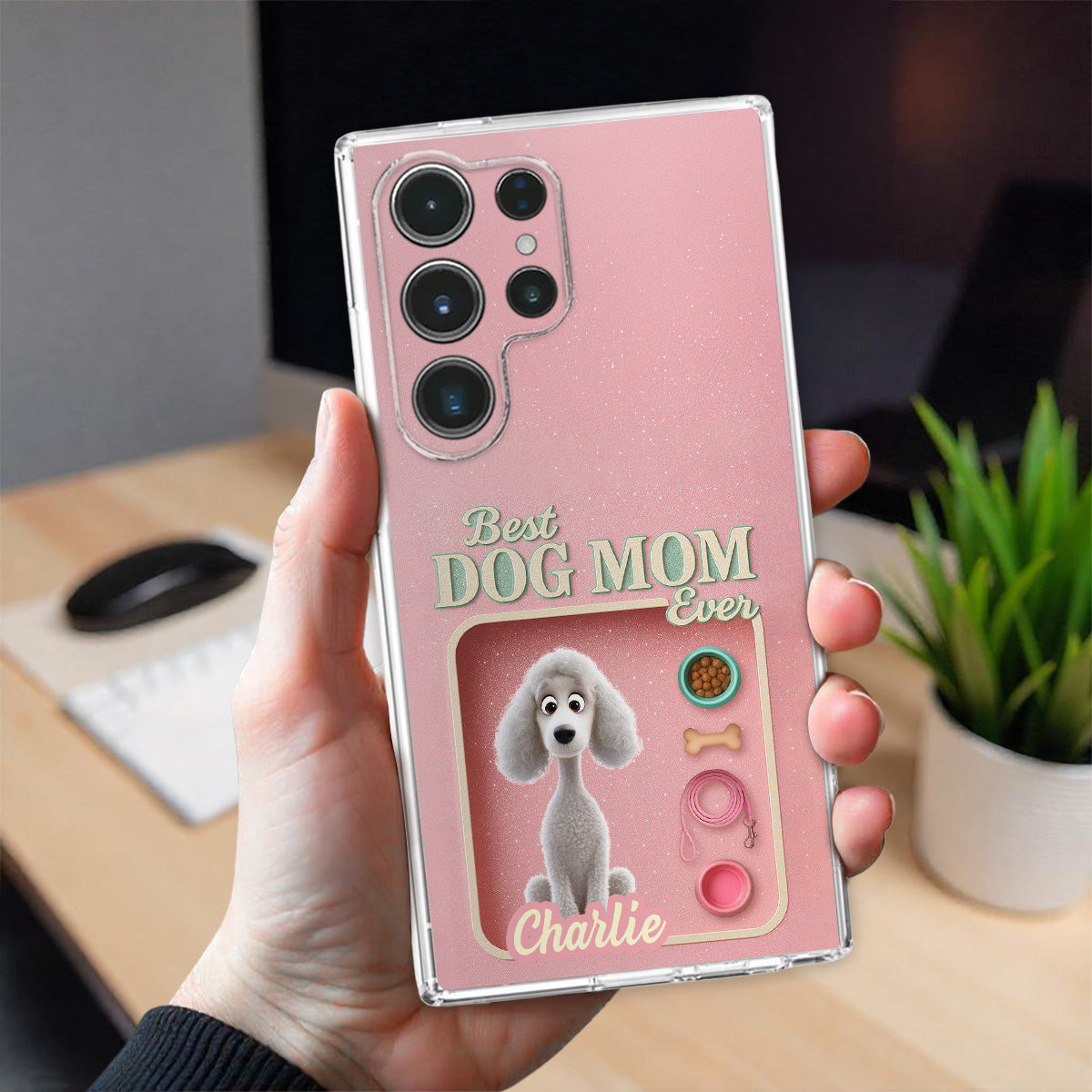 New Lovely Dog Mom - Personalized 3D Effect Phone Case