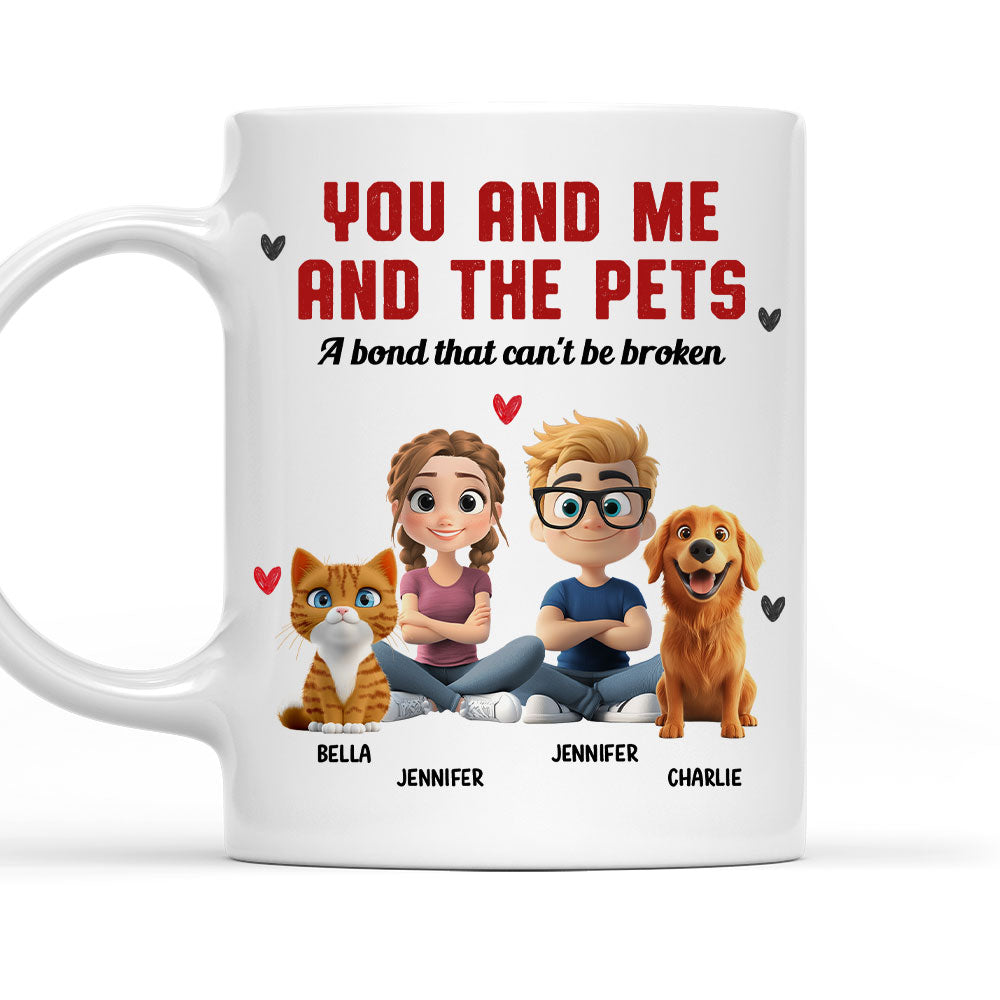 Custom Christmas Birthday Gifts For Pet Lovers • You Me And Us - Personalized Coffee Mug