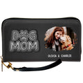 The Dog Mom Photo - Personalized Leather Wallet