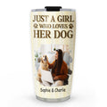 Custom Photo Christmas Birthday Gifts For Dog Mom, Dog Lovers • Out Of The Green Photo - Personalized Tumbler
