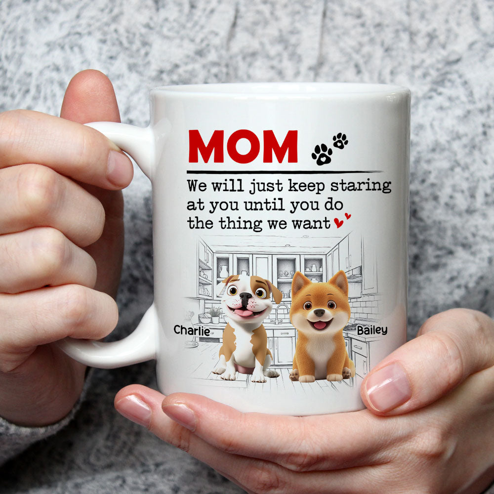 Custom Mother's Father's day Birthday Gifts For Dog Lovers • The Thing I Want - Personalized Coffee Mug