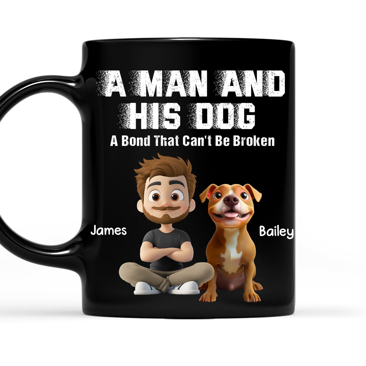 Custom Christmas Birthday Gifts For Dog Lovers • Me And My Dog Together Forever - Personalized Coffee Mug