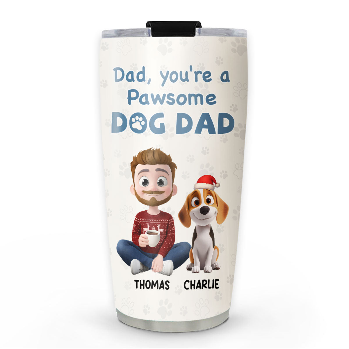 Custom Christmas Birthday Gifts For Dog Lovers • Pawsome Dog Parents - Personalized Tumbler