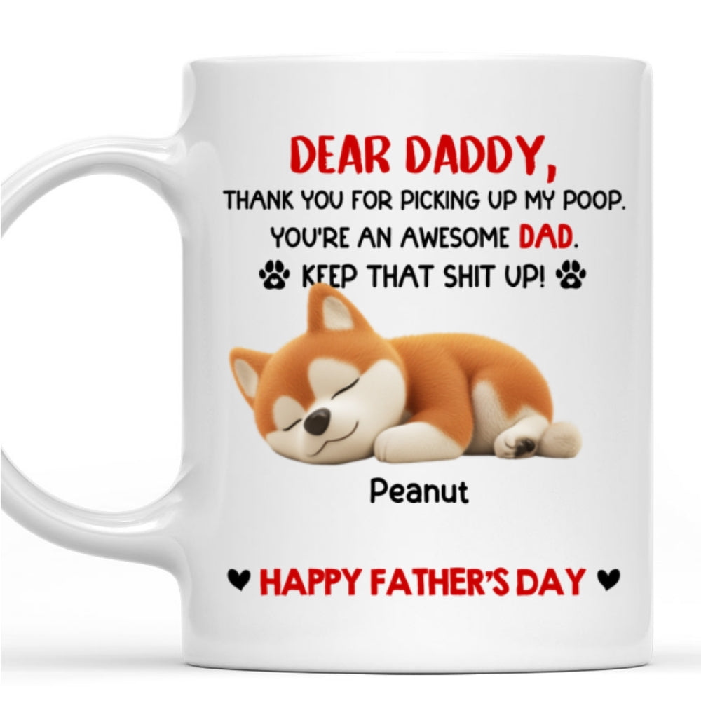 Custom Father's day Birthday Gifts For Pet Dad, Pet Lovers • Awesome Dad - Personalized Coffee Mug