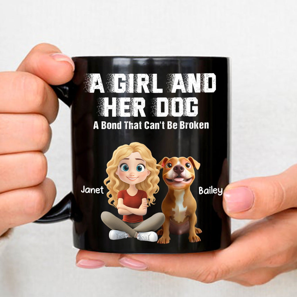 Custom Christmas Birthday Gifts For Dog Lovers • Me And My Dog Together Forever - Personalized Coffee Mug