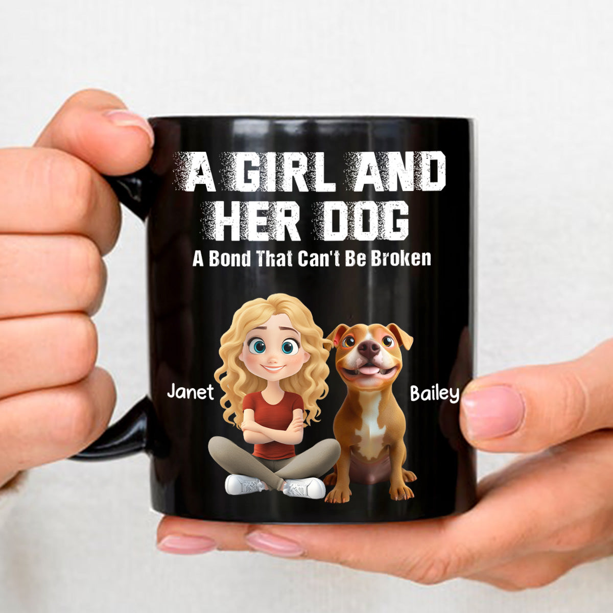 Custom Christmas Birthday Gifts For Dog Lovers • Me And My Dog Together Forever - Personalized Coffee Mug
