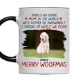 Custom Photo Christmas Birthday Gifts For Dog Lovers • Staring At When I Poop Dog Butt Photo - Personalized Accent Mug