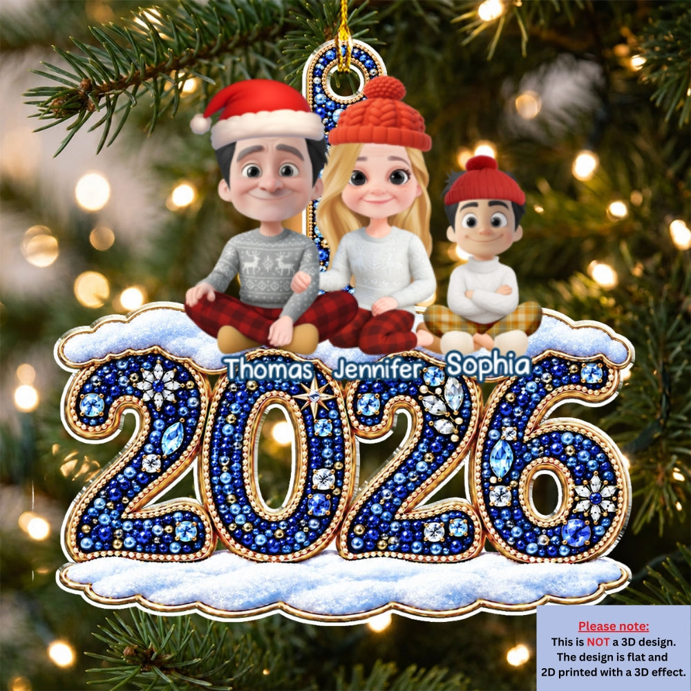 Custom Christmas Decor Home Birthday Gifts For Dog Lovers • A New Chapter Begins - Personalized Acrylic Ornament