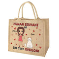 Cat Service - Personalized Jute Tote Bag
