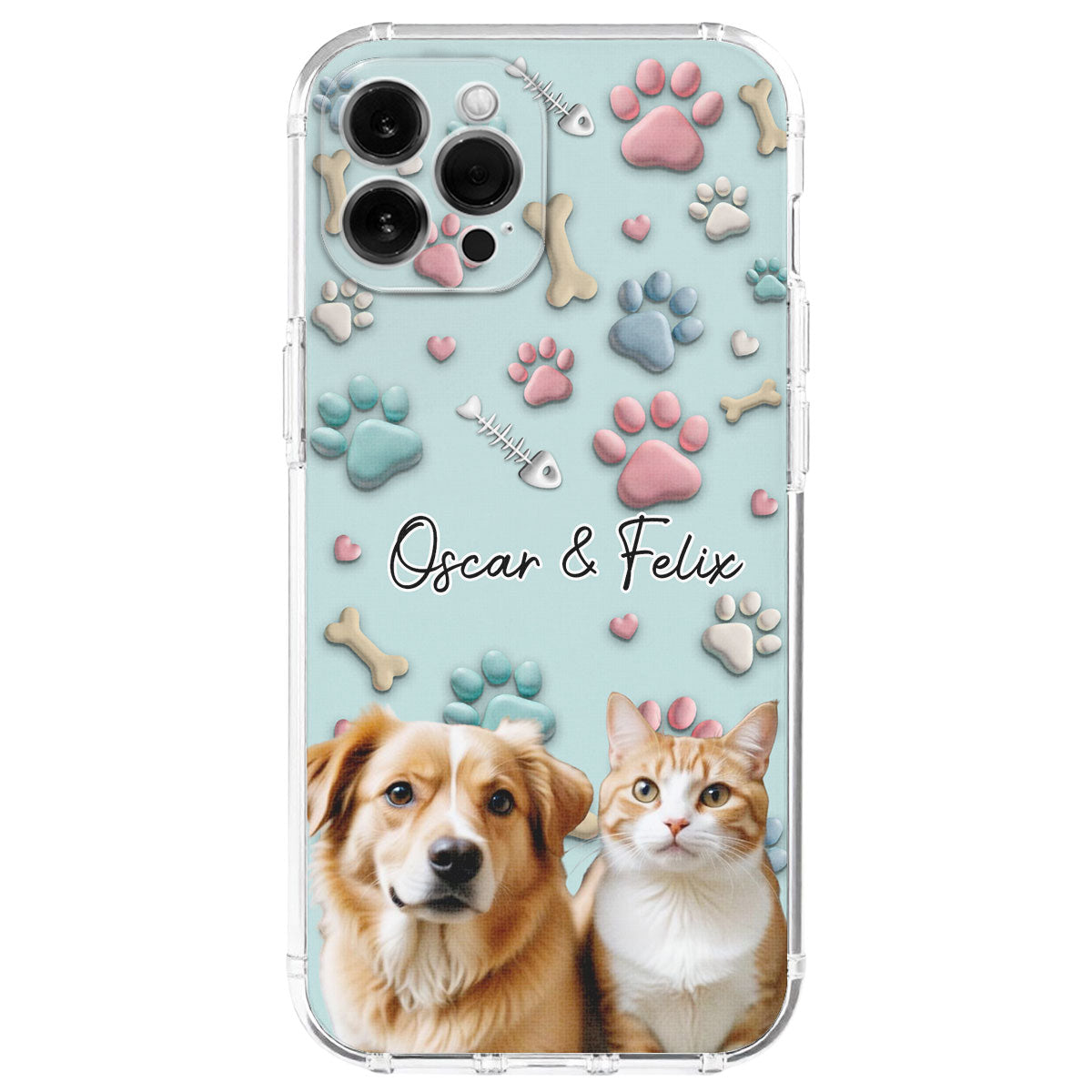 Pet And Human Cartoon Photo - Personalized Phone Case