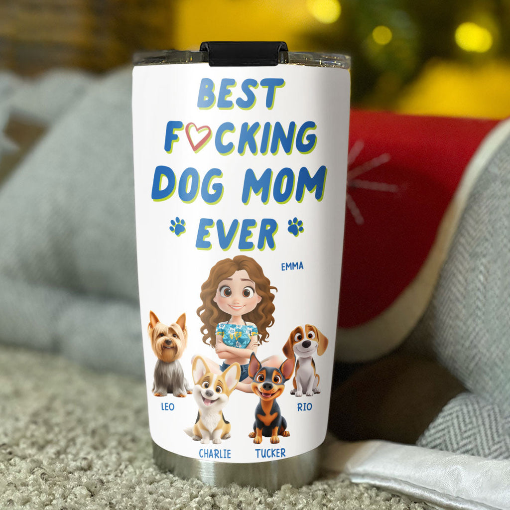 Custom Christmas Birthday Gifts For Dog Mom, Dog Lovers • Summertime With Me - Personalized Tumbler