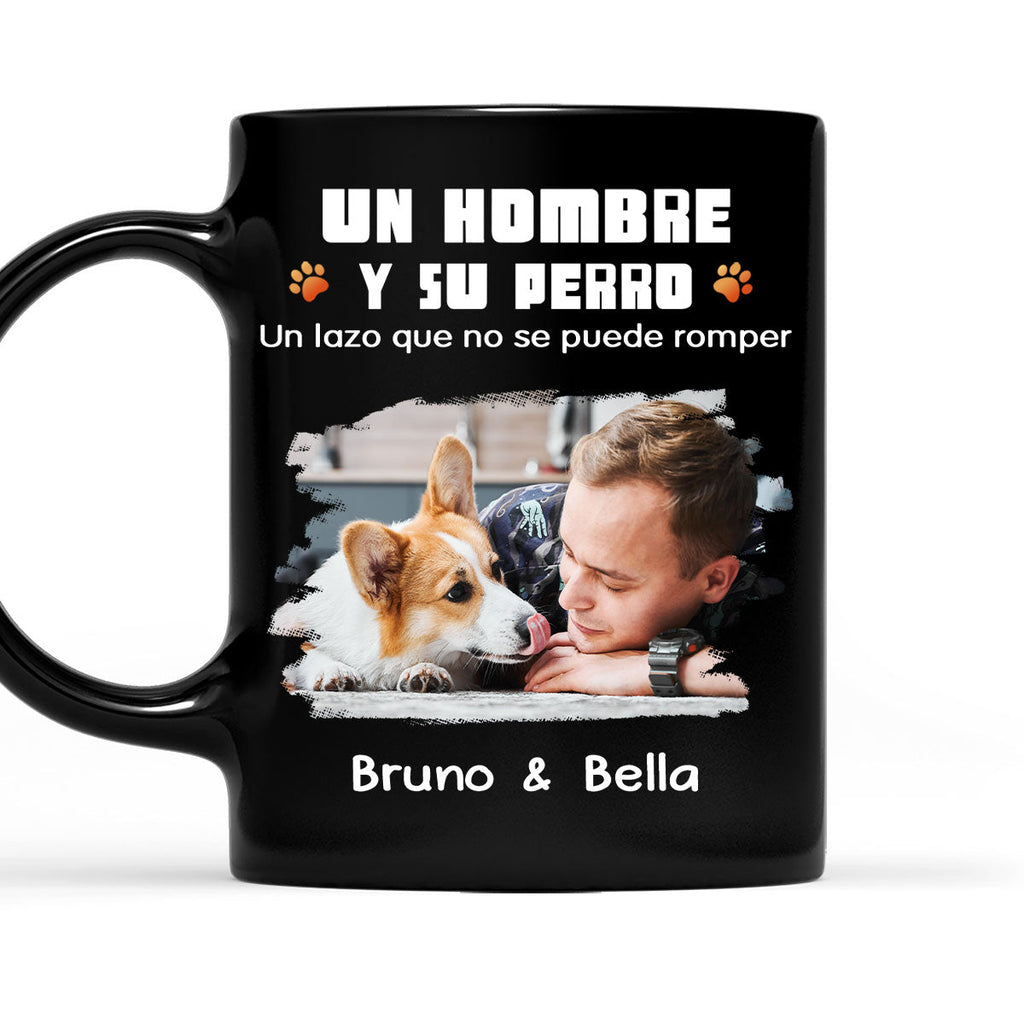 Custom Photo Christmas Birthday Gifts For Dog Lovers • Humano y su perro foto – Taza de café personalizada