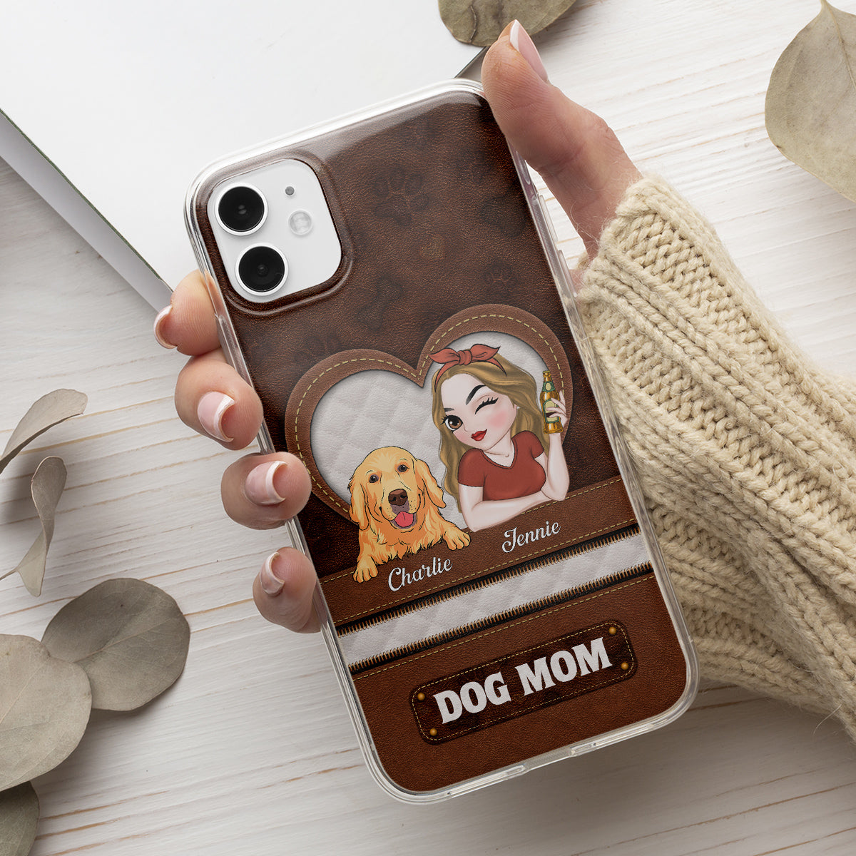 In My Dog Mom Era - Personalized 3D Inflated Effect Phone Case