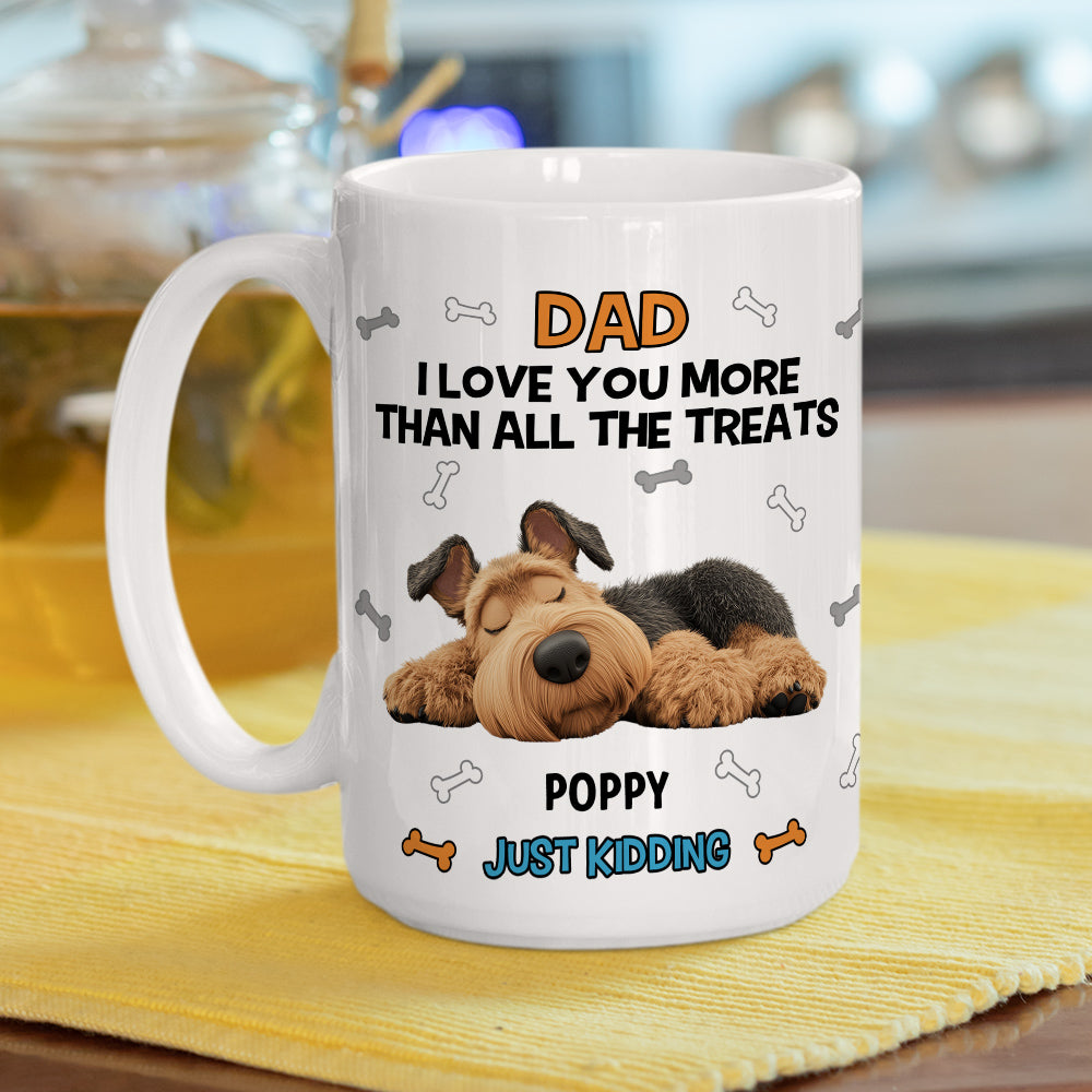 Custom Father's day Birthday Gifts For Dog Dad, Dog Lovers • Just For Fun - Personalized Coffee Mug