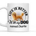 Custom Mother's day Birthday Gifts For Dog Mom, Dog Lovers • Life Is Better With Dogs - Personalized Coffee Mug