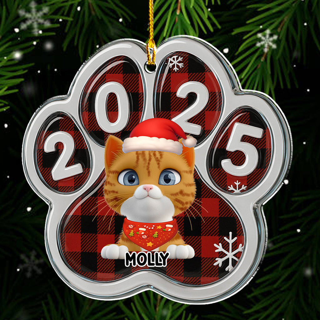 Custom Christmas Decor Home Birthday Gifts For Cat Lovers • Meowy Catmas People - Personalized Acrylic Ornament