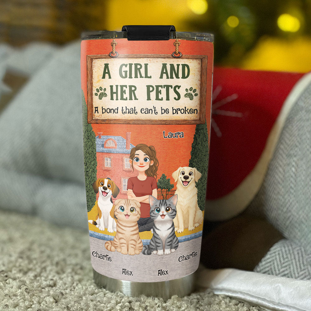 Custom Christmas Birthday Gifts For Pet Mom, Pet Lovers • In The Storybook Pet Mom Era - Personalized Tumbler