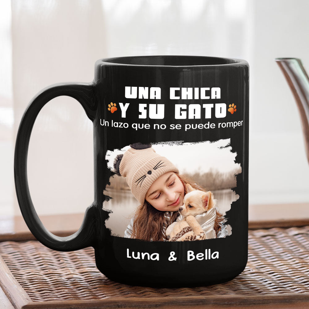 Custom Photo Christmas Birthday Gifts For Dog Lovers • Humano y su perro foto – Taza de café personalizada