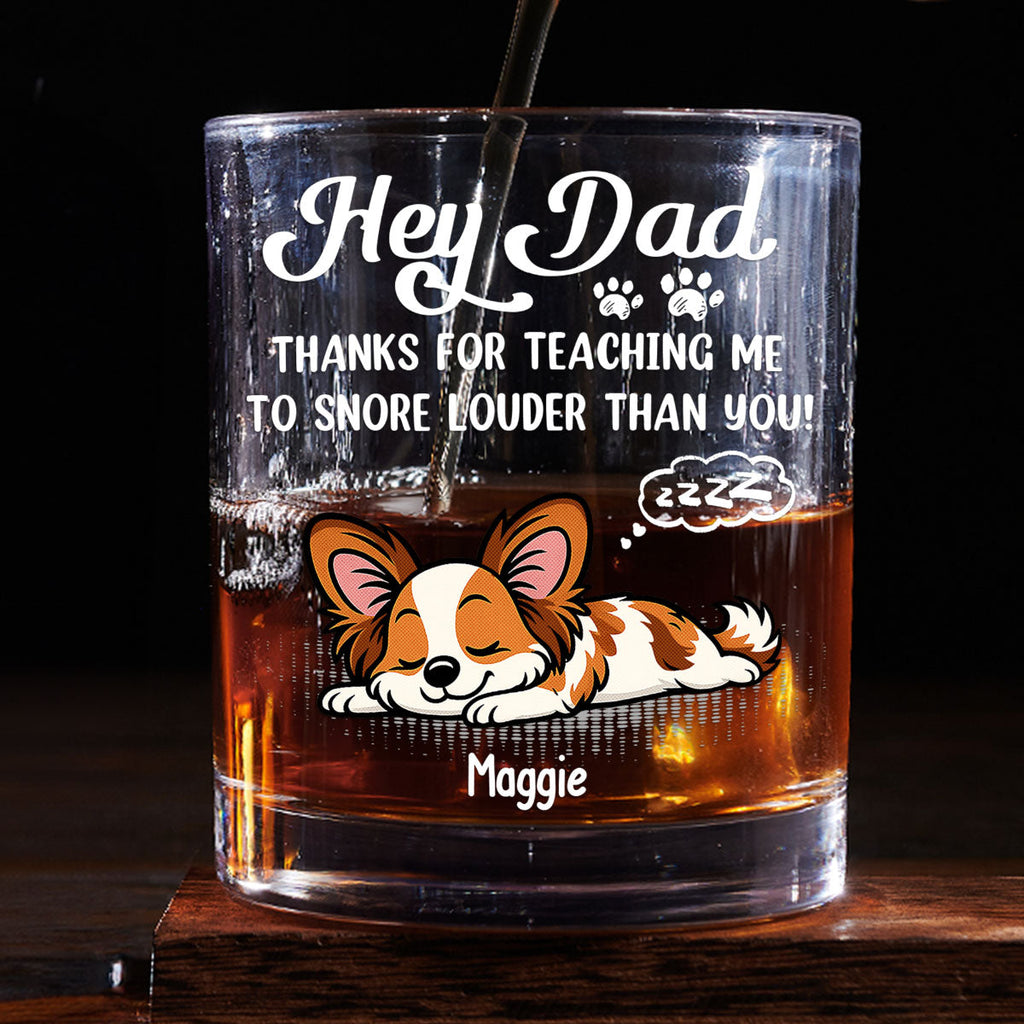 You Taught Me This - Personalized Whiskey Glass
