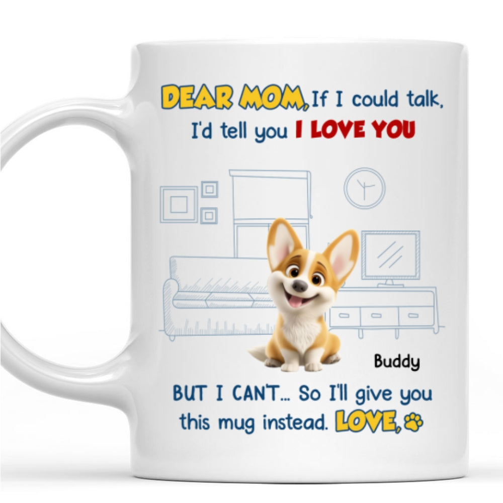 Custom Mother's Father's day Birthday Gifts For Dog Lovers • Here Is The Mug - Personalized Coffee Mug