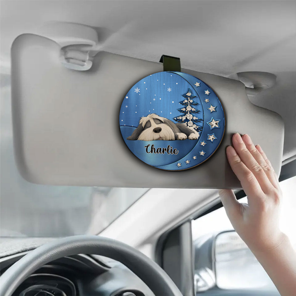 Beside You - Personalized 3D Effect Car Visor Clip