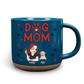Custom Christmas Birthday Gifts For Dog Lovers • Lovely Dog Mom - Personalized Pottery Mug