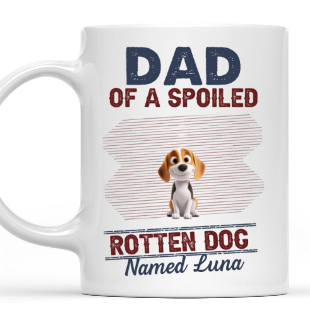 Custom Father's day Birthday Gifts For Dog Dad, Dog Lovers • New Rotten Dog Chibi - Personalized Coffee Mug