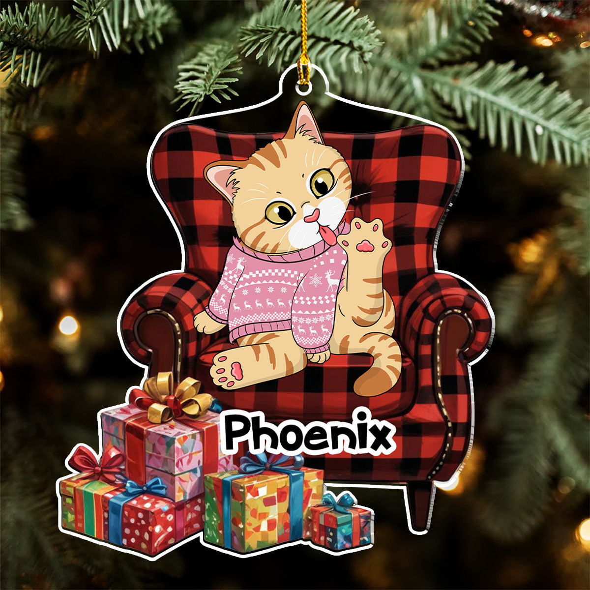 Whisker Wonderland - Personalized Acrylic Ornament