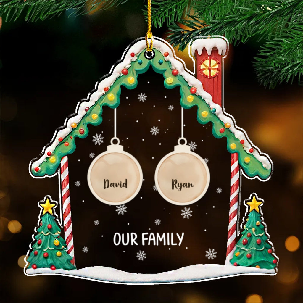 Lovely Family 2 - Personalized Acrylic Ornament