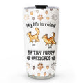 Custom Mother's day Birthday Gifts For Cat Mom, Cat Lovers • Your Overlords - Personalized 3D Inflated Effect Tumbler