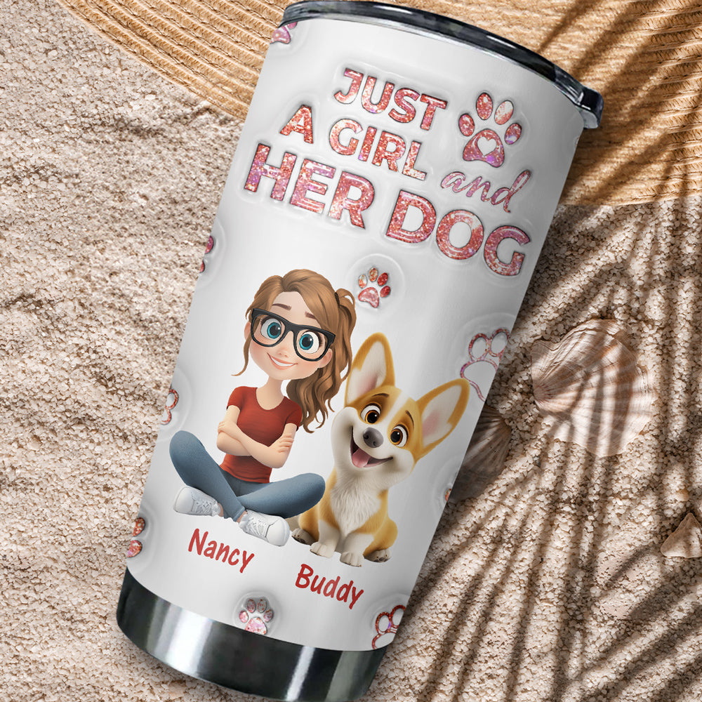 Custom Christmas Birthday Gifts For Dog Mom, Dog Lovers • You Are The Miracle - Personalized 3D Inflated Effect Tumbler
