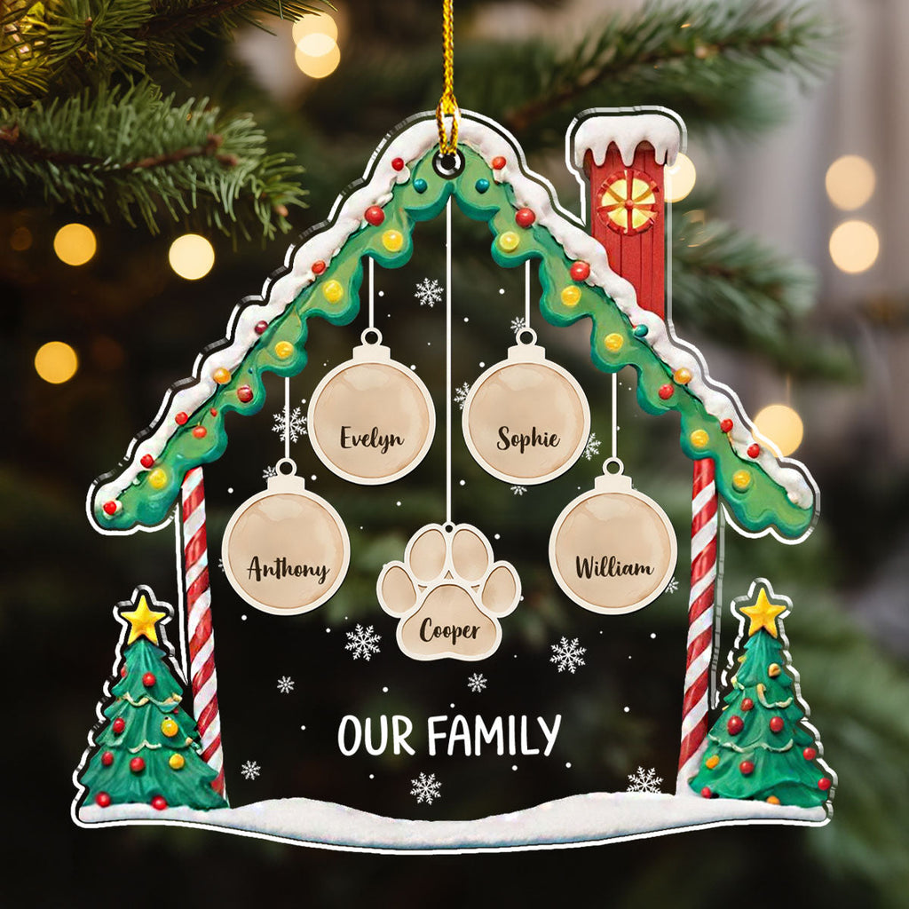 Lovely Family 2 - Personalized Acrylic Ornament