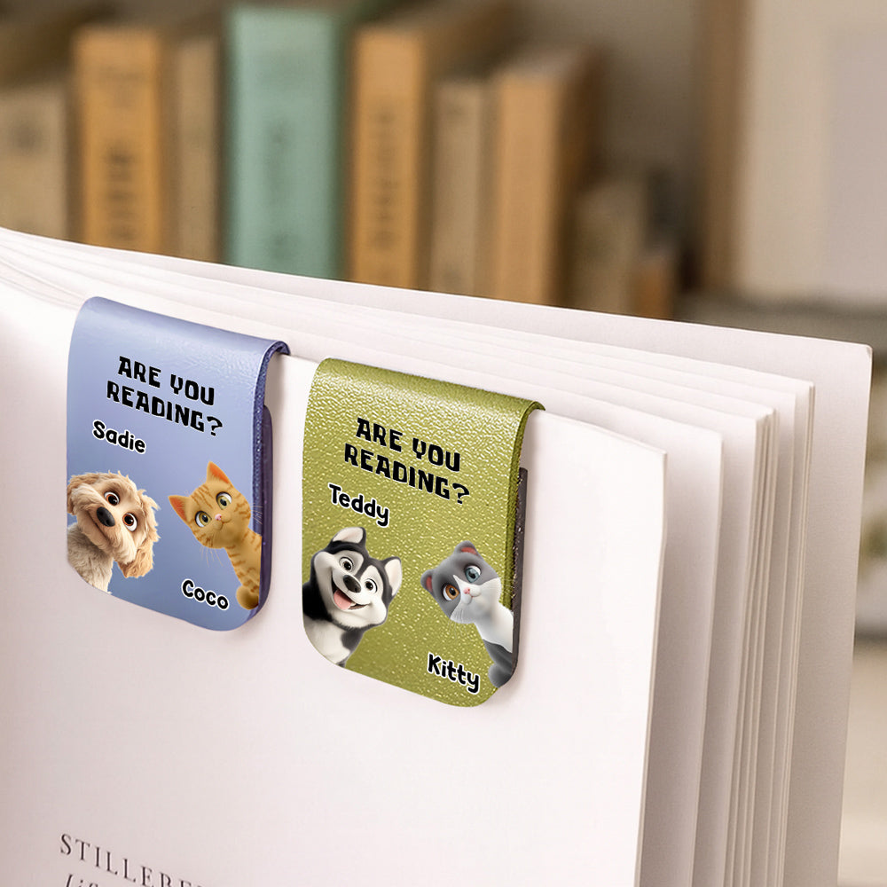 Are You Reading Or Not - Personalized Leather Bookmark