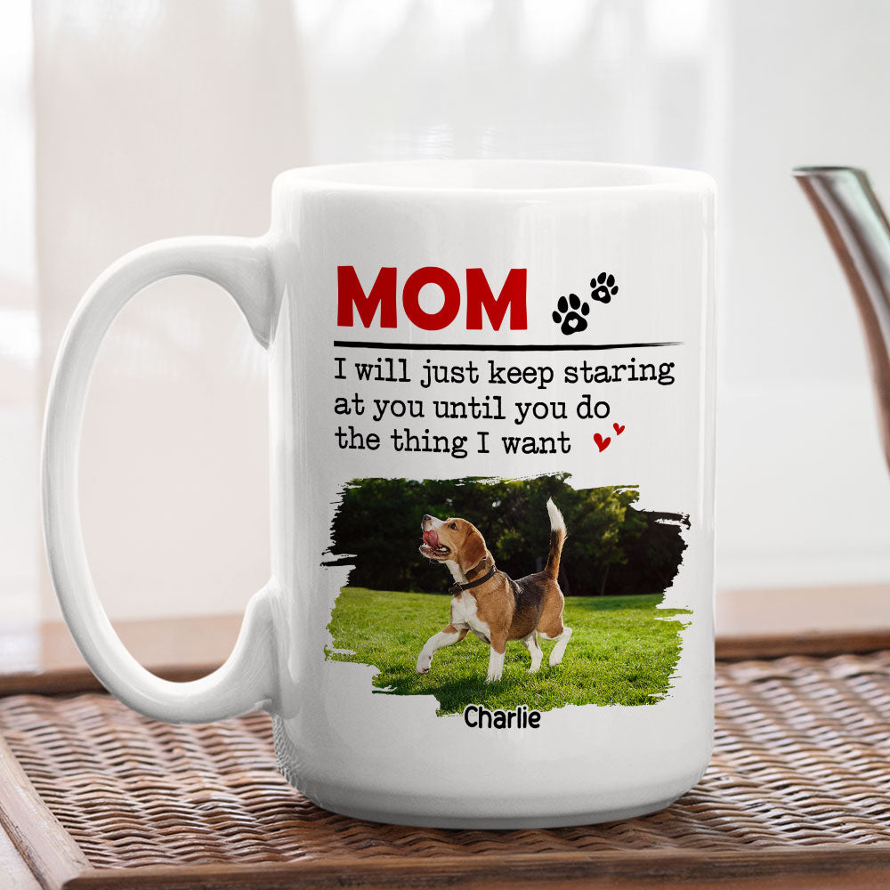 Custom Photo Mother's Father's day Birthday Gifts For Dog Lovers • The Thing I Want Photo - Personalized Coffee Mug