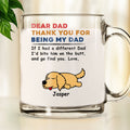 Custom Christmas Birthday Gifts For Dog Lovers • Bite On The Butt - Personalized Glass Mug