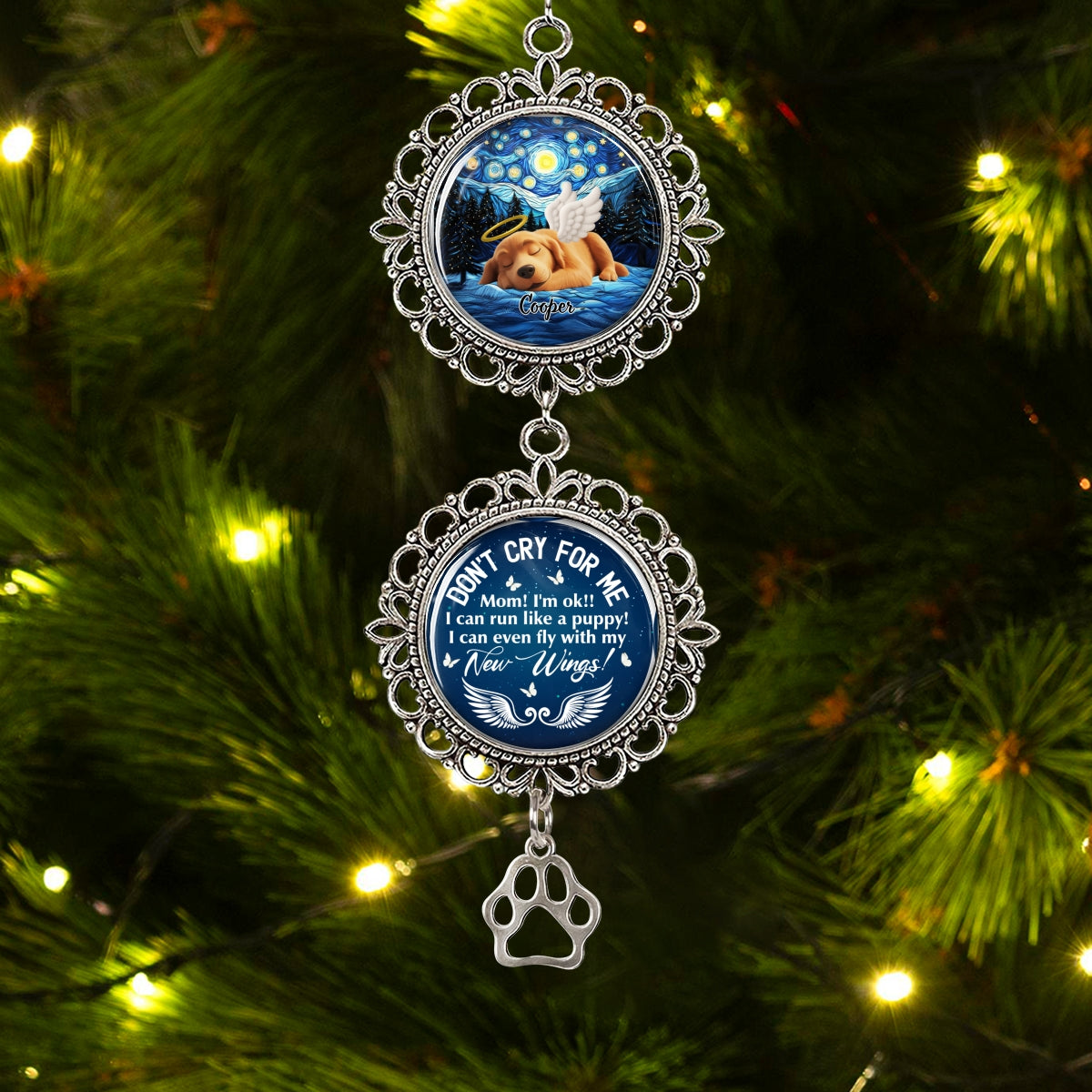 Custom Christmas Decor Home Birthday Gifts For Dog Lovers • I Can Run Like A Puppy - Personalized Charming Ornament