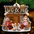 Custom Christmas Decor Home Birthday Gifts For Pet Lovers • You Me And Our Pup - Personalized Acrylic Ornament