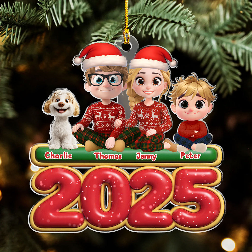 Custom Christmas Decor Home Birthday Gifts For Dog Lovers • We And Our Kids - Personalized Acrylic Ornament